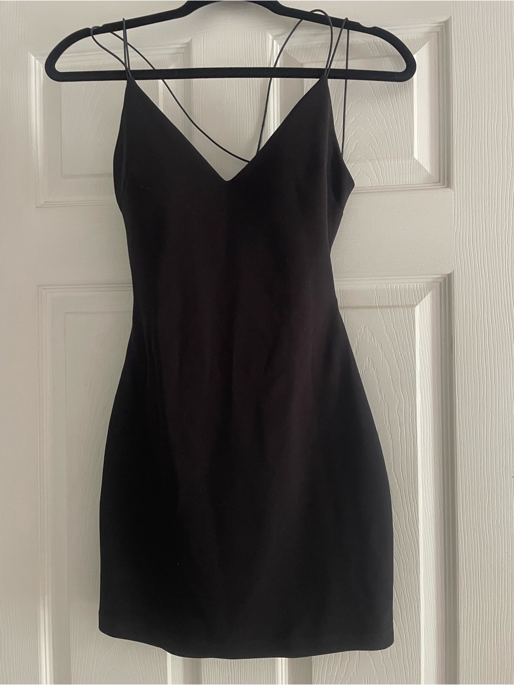 Windsor Black Bodycon Dress with Strappy Back